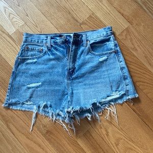 Pistola distressed denim shorts in size 26